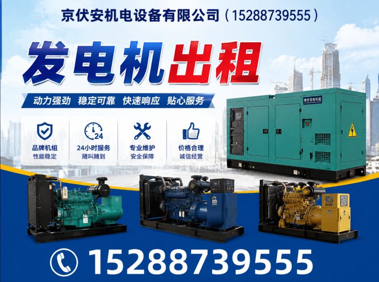 迪庆柴油发电机组出租展示图